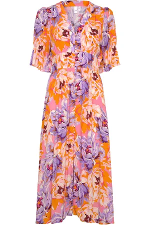 Y.A.S Farron 2/4 Midi Dress S. - Show Patterned