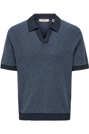 Only & Sons Onsadrian Life Reg 7 Ss Resort Polo Knit Navy