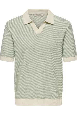 Only & Sons Onsadrian Life Reg 7 Ss Resort Polo Knit Green