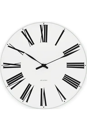 Arne Jacobsen Roman Vægur Ø16 Cm Hvid/Sort Patterned