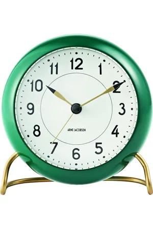 Arne Jacobsen Station Table Clock Ø11Cm Green