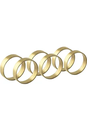 Broste Copenhagen Napkin Ring Ring 6-Pack Gold