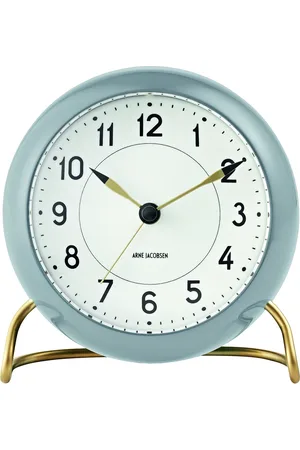 Arne Jacobsen Station Table Clock Ø11Cm Grey
