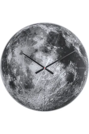 Karlsson Wall Clock Moon Black