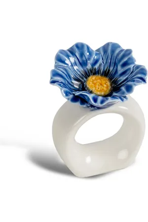 Babyono Napkin Ring Poppy 2Pcs/Set Blue