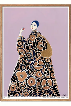 Poster & Frame La Poire - Flower Coat Patterned
