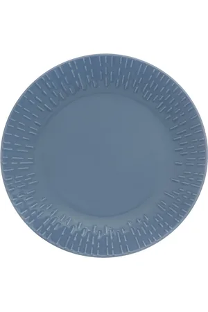 aida Confetti Dessert Plate W/Relief 1 Pcs Giftbox Blue