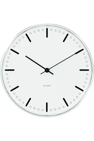 Arne Jacobsen City Hall Wall Clock Ø21Cm White