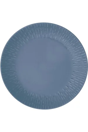 aida Confetti Lunch Plate W/Relief 1 Pcs . Giftbox Blue