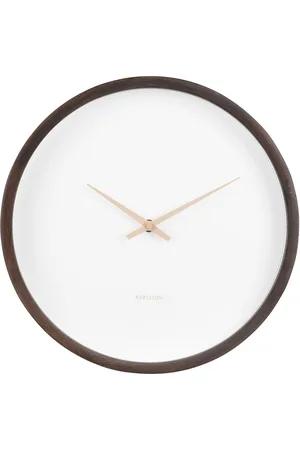 Karlsson Wall Clock Ancho Dark Wood Medium Brown