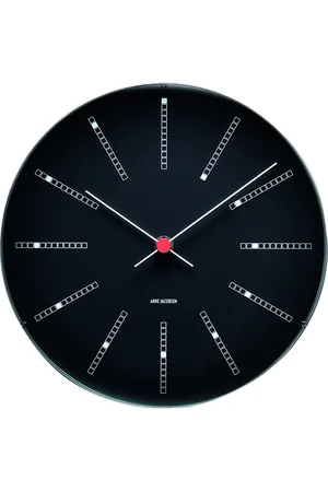 Arne Jacobsen Bankers Wall Clock Ø29Cm Black