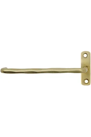 House Doctor Toilet Paper Holder, Welo, Brushed Brass Finish Gold