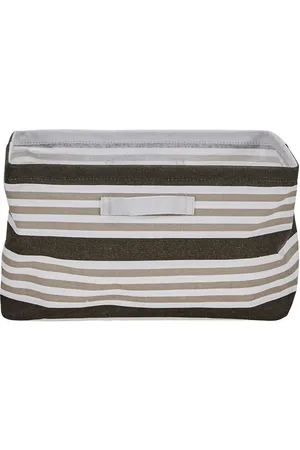House Doctor Storage Basket, Store, Brown Stripe Brown