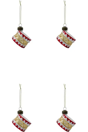 House Doctor Ornaments, Hdtambur, Red/Gold Red