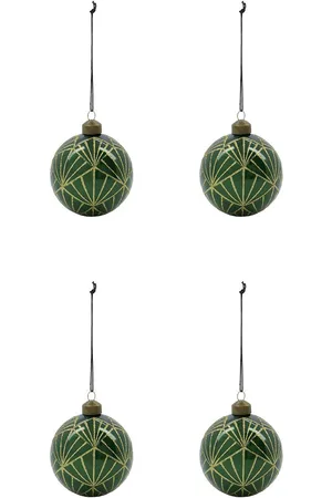 House Doctor Ornaments, Hdbely, Green/Gold Green