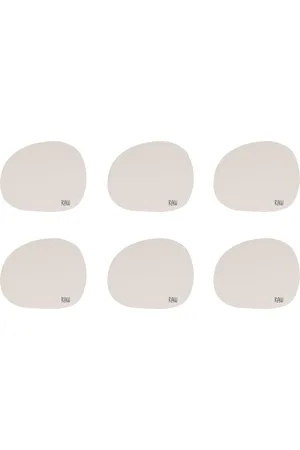 aida Raw - Silic Coaster Spring Sand 12,2X10 Cm 6 Pcs. Pack Cream