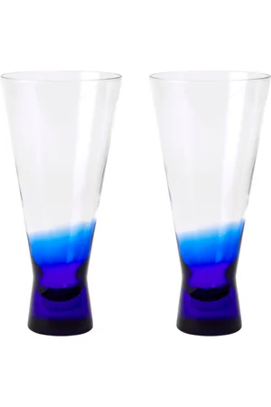 Broste Copenhagen Konus Cocktail Glass Blue