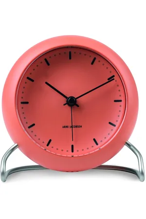 Arne Jacobsen City Hall Table Clock Ø11Cm Orange