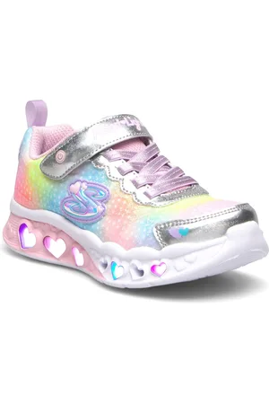 Skechers Girls Flutter Heart Lights Simply Love Pink