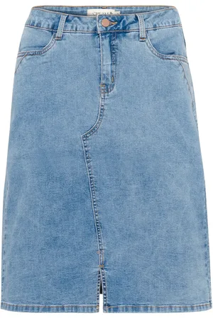 Cream Crl Skirt Blue