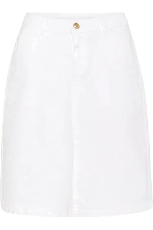 Cream Crangelena Skirt White