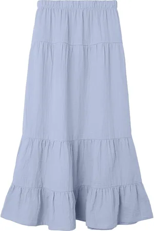 LMTD Nlfhussa Long Skirt Noos Blue