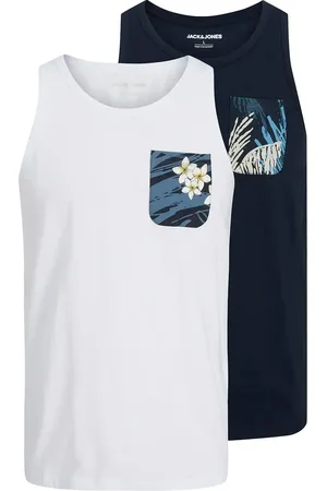 JACK & JONES Jjhawaii Pocket Tanktop Sl 2Pk Mp Jack & J S Patterned