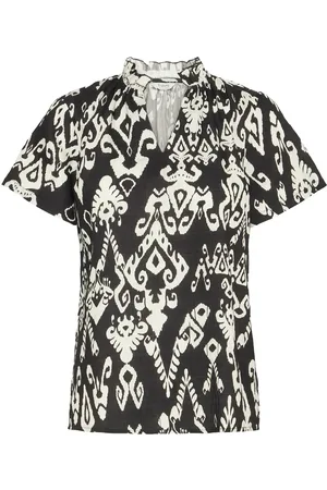 B YOUNG Byjasmina Vneck Blouse - Black