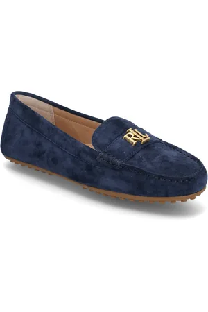 Ralph Lauren Barnsbury Suede Loafer Blue