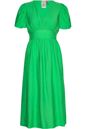 Y.A.S Clema Ss Midi Dress Green