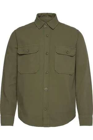 Mads Norgaard Dyed Canvas Skyler Shirt Fav Green