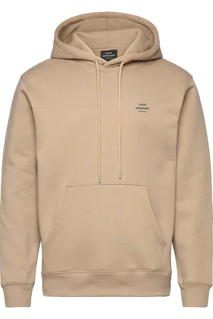 Mads Norgaard Standard Hoodie Logo Sweat Beige