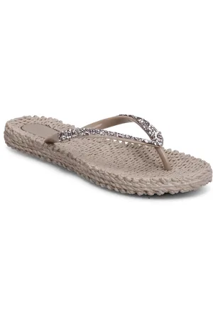 Ilse Jacobsen Flip Flop With Rhinest S Grey