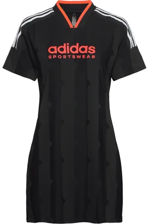 adidas Tiro Cut 3 Stripes Jacquard T-Shirt Dress Black