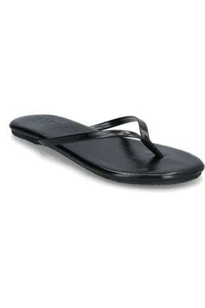Bianco Biamexico Flip Flop Faux Leather Black
