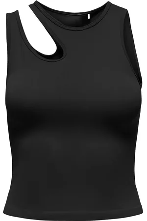 ONLY Onpjaia Life On Sl Seam Crop Top Black