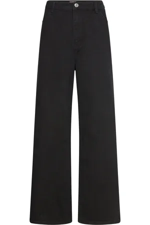 Lindex Denim Trousers Jackie Black Black
