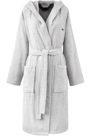 Lacoste Lopen Bath Robe Grey
