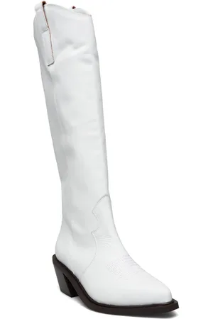 ALOHAS Mount Bright White Leather Boots White