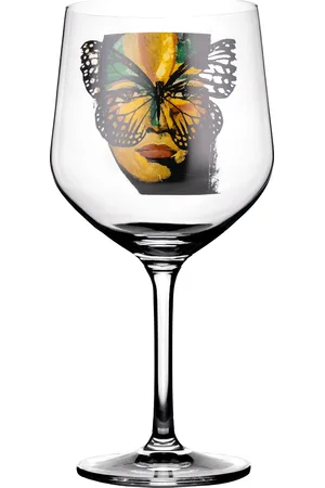 CAROLINA GYNNING Drinking Glass Golden Butterfly