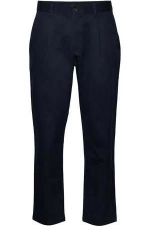 Clean Cut Lake Pleat Twill Pants Navy