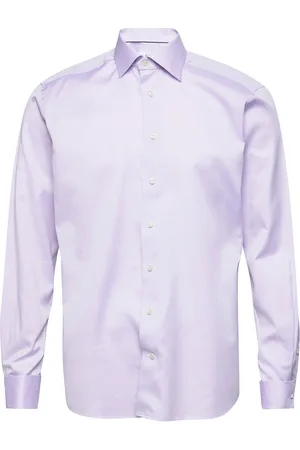 Eton Contemporary Fit Business Dobby Shirt Purple