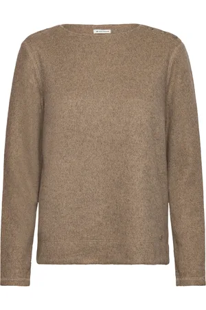 TOM TAILOR Cozy Rib Sweatshirt Beige