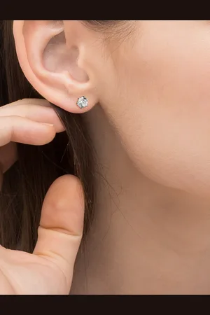SNÖ of Sweden Lady Small Ear Clear Silver