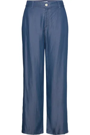 VILA Viurla Hw Wide Pant Dbd/R Blue