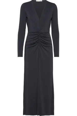 Notes Du Nord Melanie Drape Dress Black
