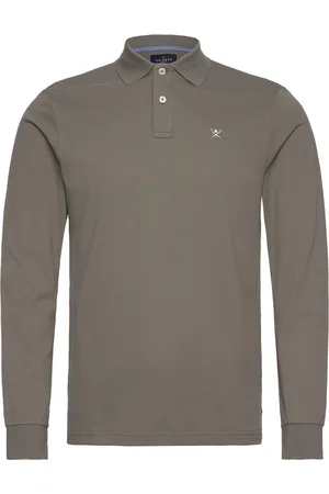 Hackett Slim Fit Logo Ls Brown