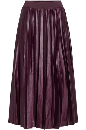 VILA Vinitban Midi Skirt - Noos Purple