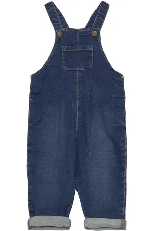 Lindex Trousers Bib Denim Blue
