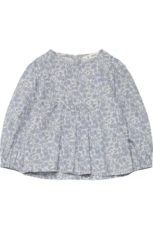 MANGO Floral Print Blouse Blue